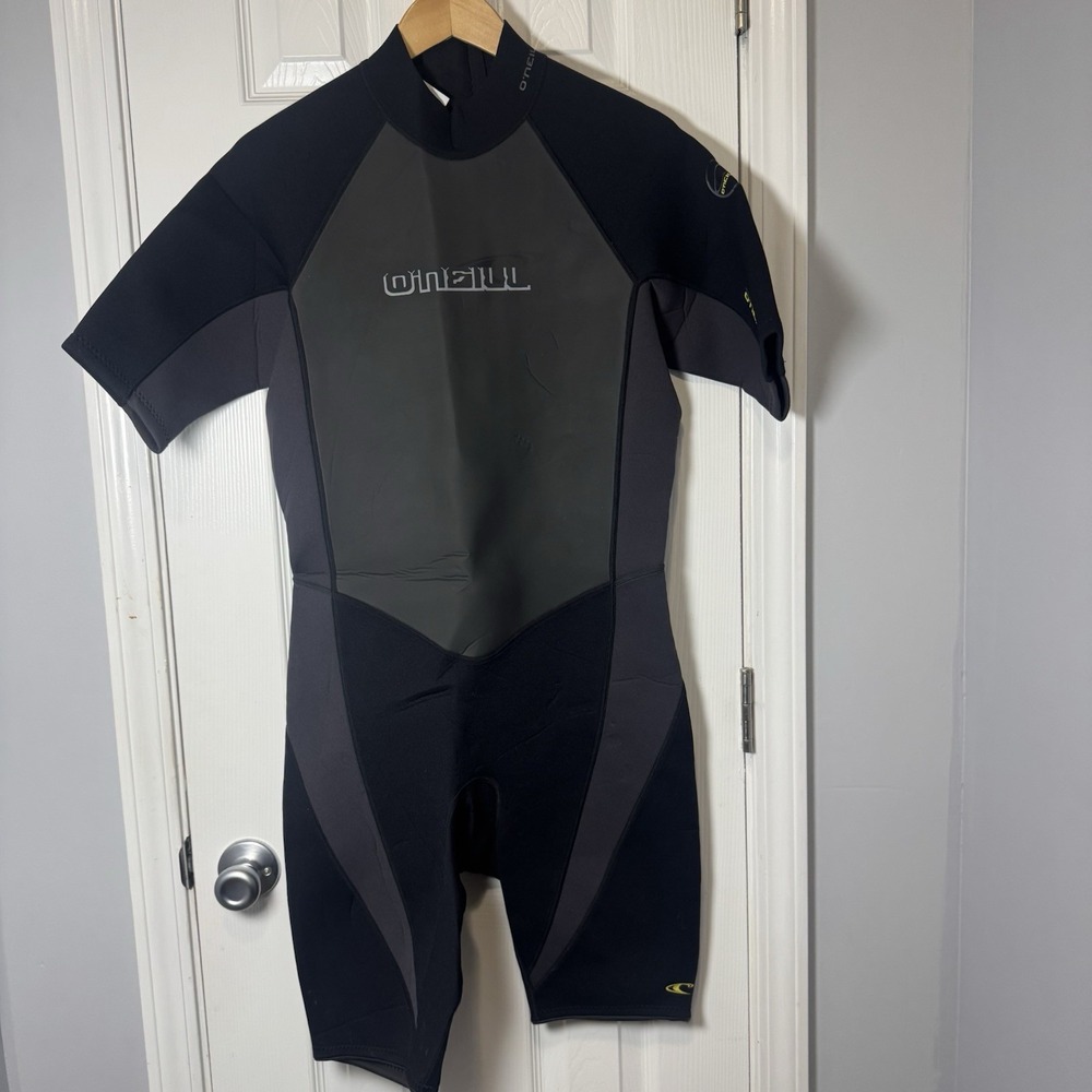O'Neill Reactor 2 MM shorty wetsuit Black Gray size XL RN 77131 Style# 1514